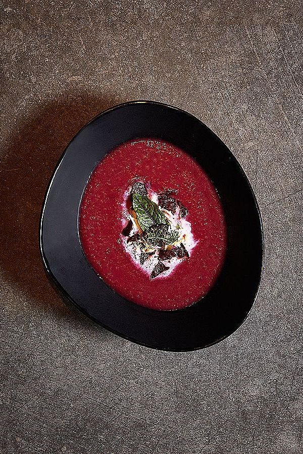 Beet root creme soup